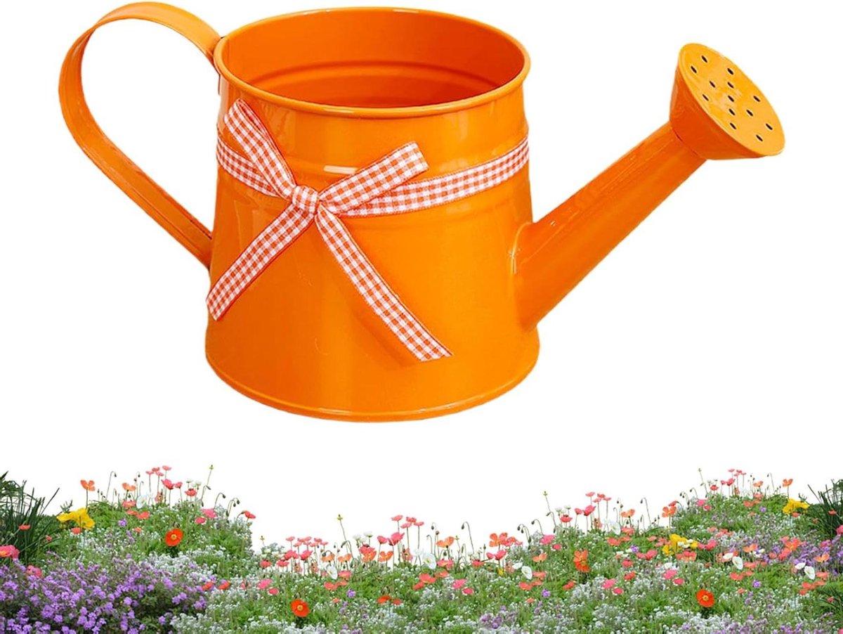 Mini Gietertje - Decoratieve Plantengieter - Planten Water Geven - Fijne Broeskop - 1 Liter - Oranje