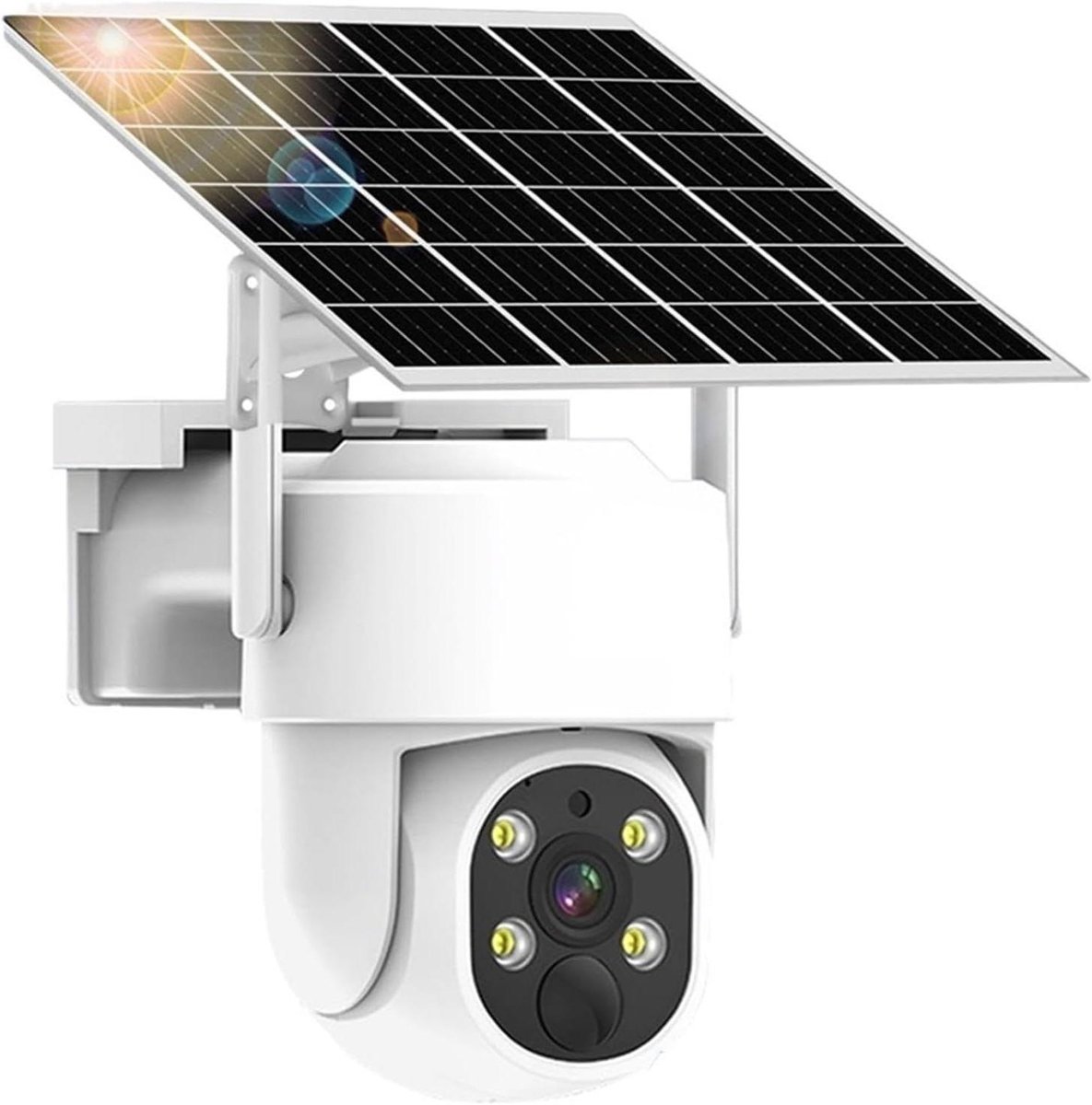 Beveiligingscamera Buiten - WIFI Camera PTZ - Huis Beveiligen - Zonne-energie Oplaadbaar - 5MP HD Resolutie - Zwart