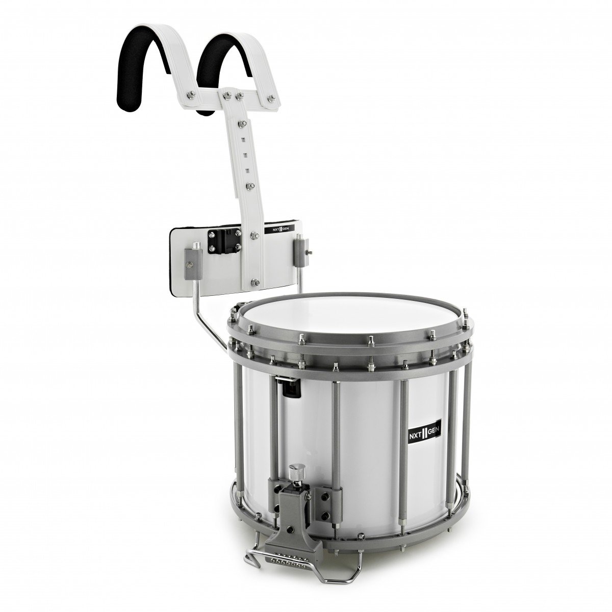 Premier NXT GEN Marching 14 x 12 High Tension Snaredrum & Top Snare, Wit