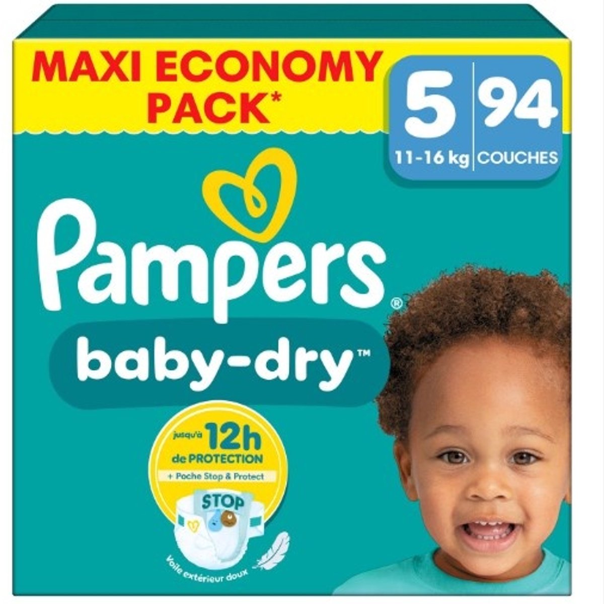 Pampers - Baby Dry - Maat 5 - Maandbox - 94 Stuks - 11/16 KG