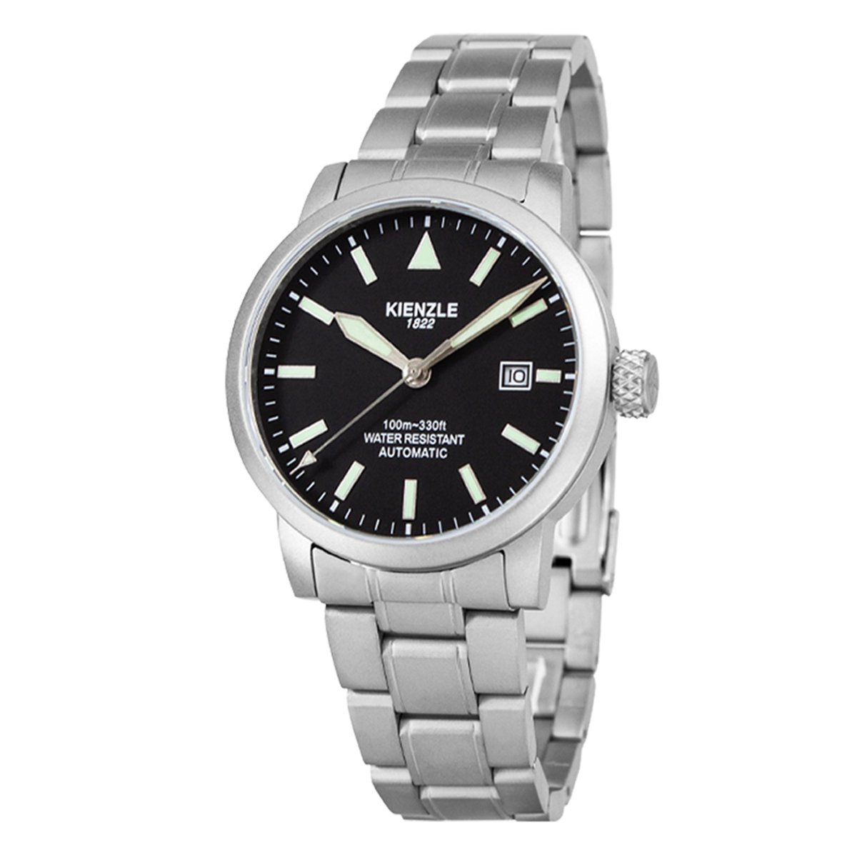 KIENZLE Horloge - Flieger - Automatic KM416G - Wijzerplaat Mat Zwart