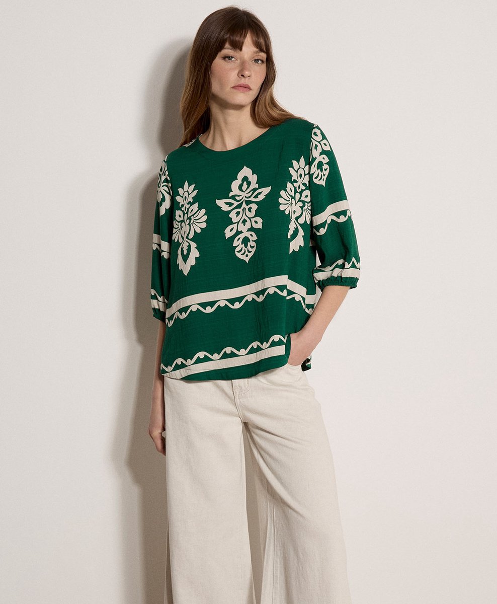 Bloemenprint blouse