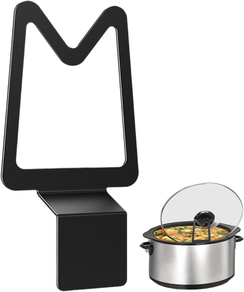 Dekselhouder - Potdekselhouder - Keuken Organiseren - Verticale Opslag - 19.2 cm - Zwart