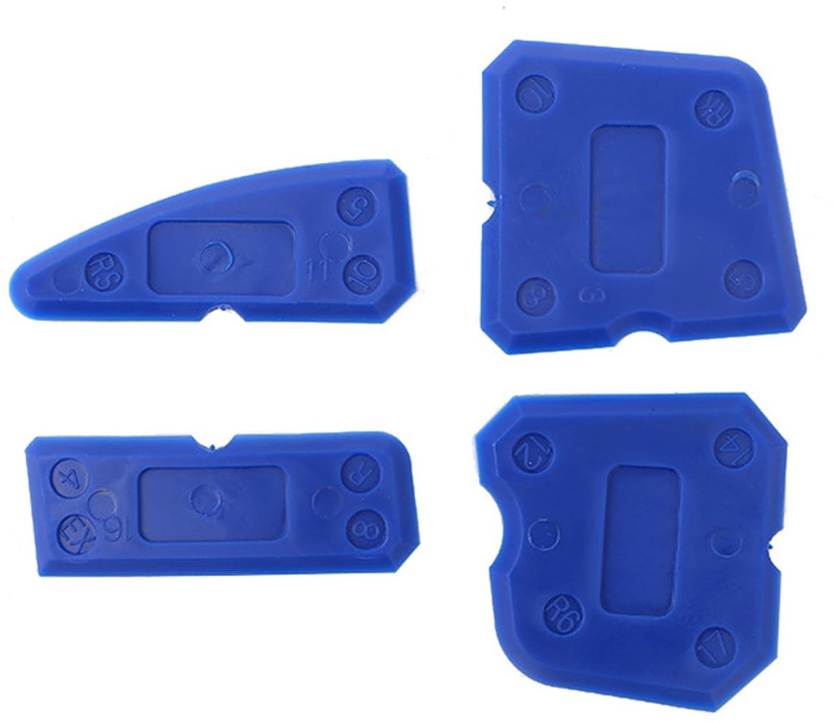 aladdien - Silicone Kit - Professionele Smoothing Tools - Voor Perfecte Voegen - 4-delig - Gebruiksvriendelijke Gereedschappen - Geschikt voor Kluss...