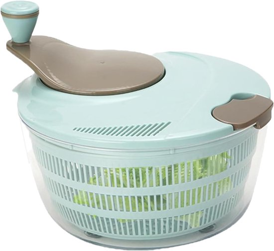 Slacentrifuge - Groentecentrifuge Drainagemand - Groenten Drogen - Efficiënte Waterverwijdering - 27.5 x 26.7 x 17.4 cm - Enkele Attribuut — afbeelding 5