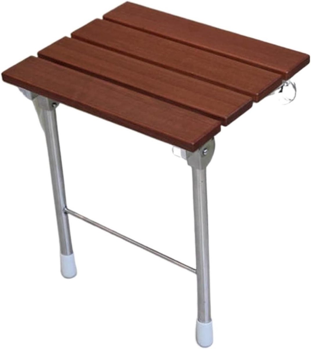 Douchestoel Hout - Opklapbare Stoel - Veilig Douchen - Waterdicht Ontwerp - 160 kg - Bruin