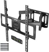Auronic TV Muurbeugel - 26 tot 65 inch - Tot 45 kg - Draaibaar - Kantelbaar - Uitschuifbaar - Zwart