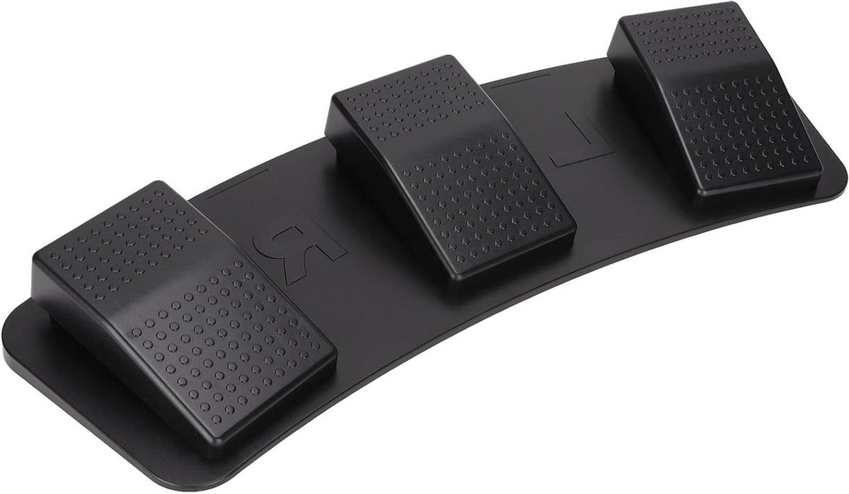 USB Voetpedaal - Voetcontroller Pedaal - Multifunctionele Bediening - Ergonomisch Ontwerp - 40 x 16 x 5 cm - Zwart