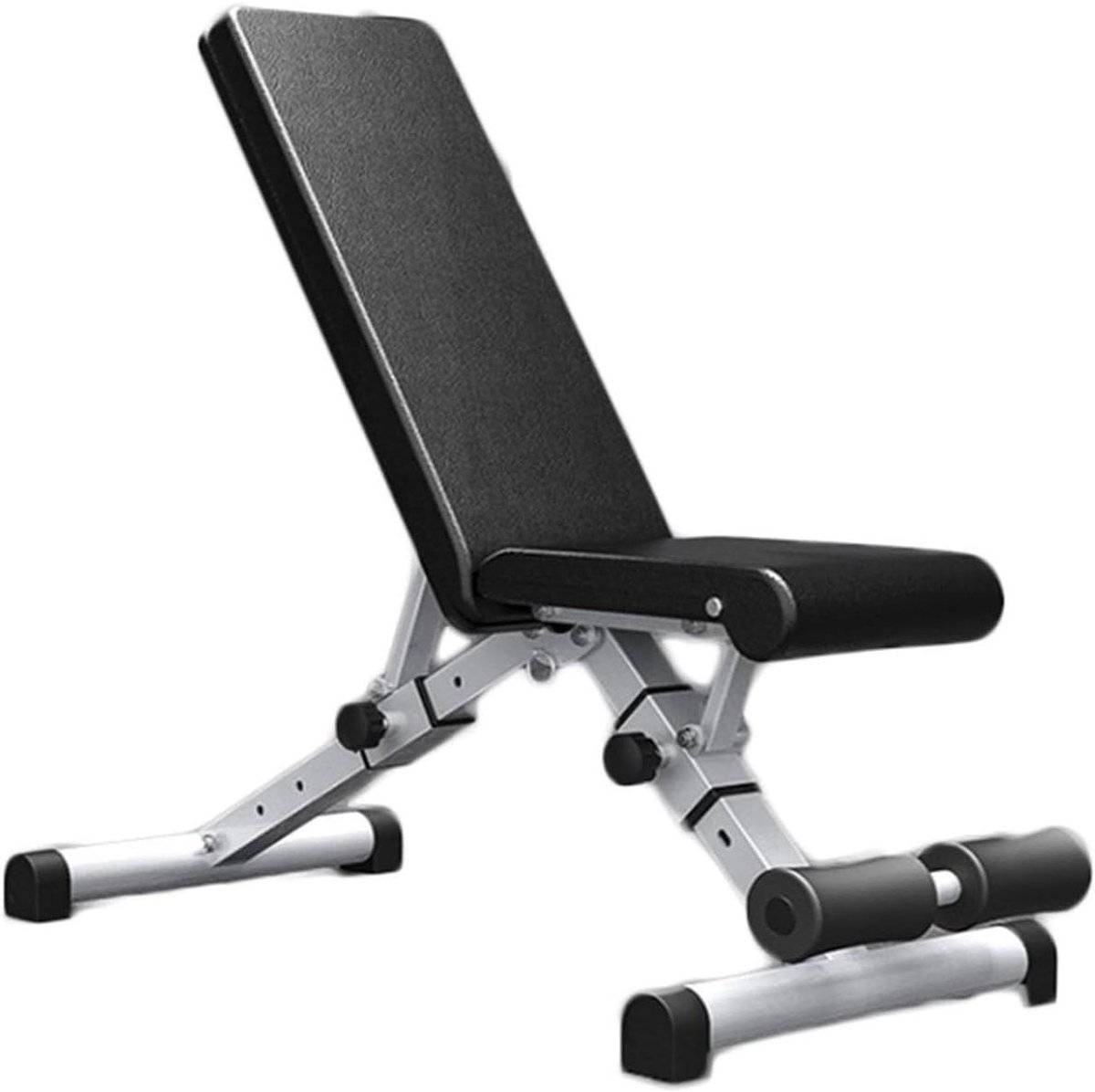 Verstelbare Trainingsbank - Opklapbare Fitnessbank - Kracht Training - 300kg Draagvermogen - 85 x 38 x 18 cm - Zwart