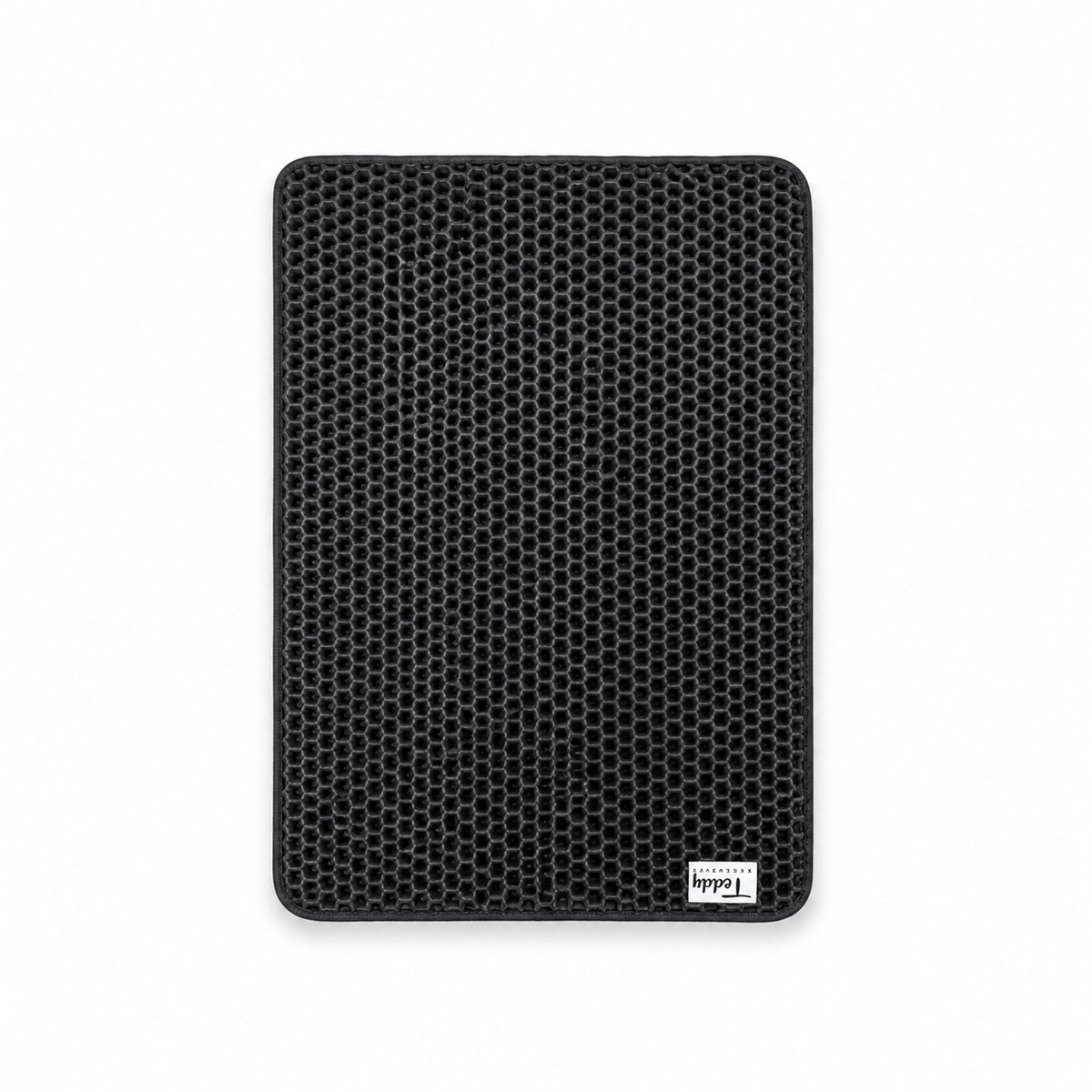 Teddy Exclusive Anne Kattenbakmat – Uitloopmat Kattenbak – Kattenbak mat – Antislip - 40x50 cm – Zwart