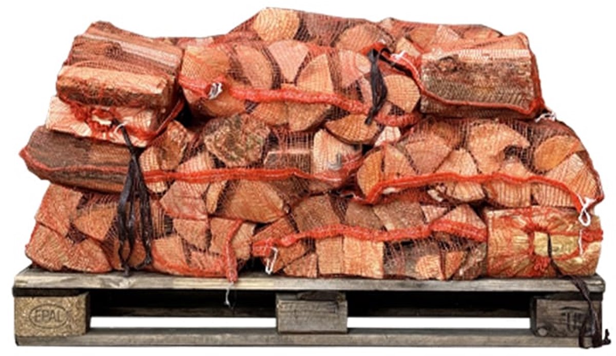 123natuurproducten.nl - 20 netzakken - ovengedroogd haardhout mix á 20 liter