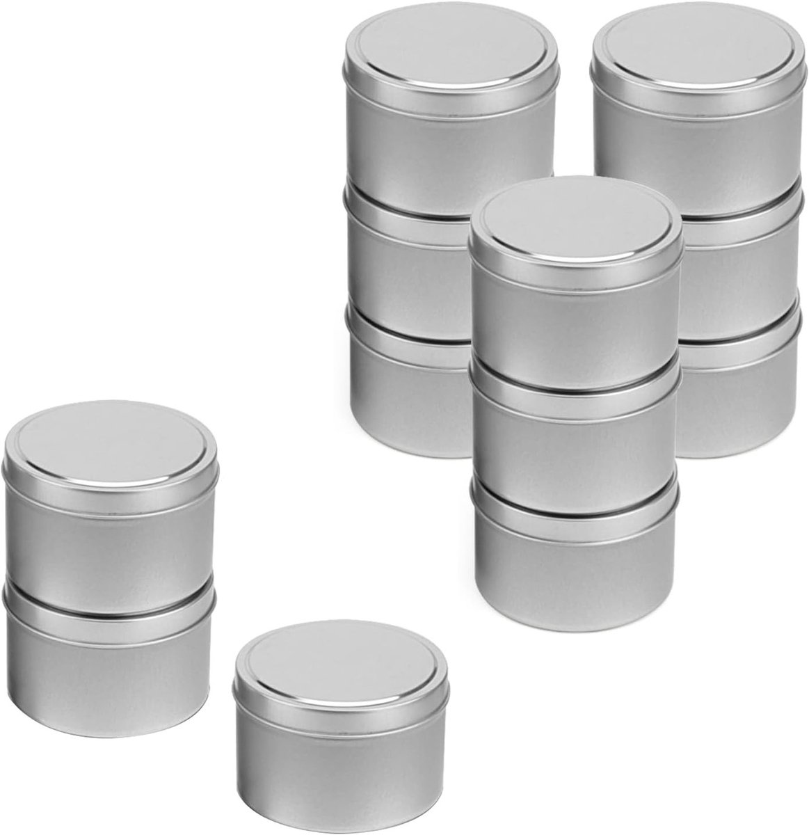 12 Pack 8oz Kaarsen Blikken, Metalen Kaars Cans, Ronde Lege Kaarsen Containers voor Creatief Gebruik en Opslag