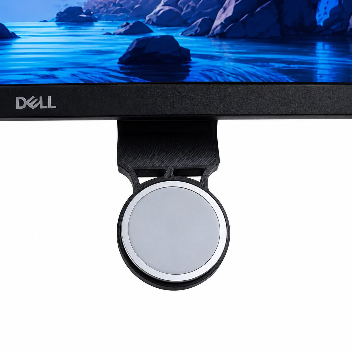 MagSafe Telefoonhouder Onder Monitor - 45 Graden Kijkhoek - iPhone Standby Mount - Bureau Smartphone Houder Voor Monitor - Magnetische MagSafe Dock - Landscape Video Houder - Compatibel Met iPhone MagSafe Cases - Zwart
