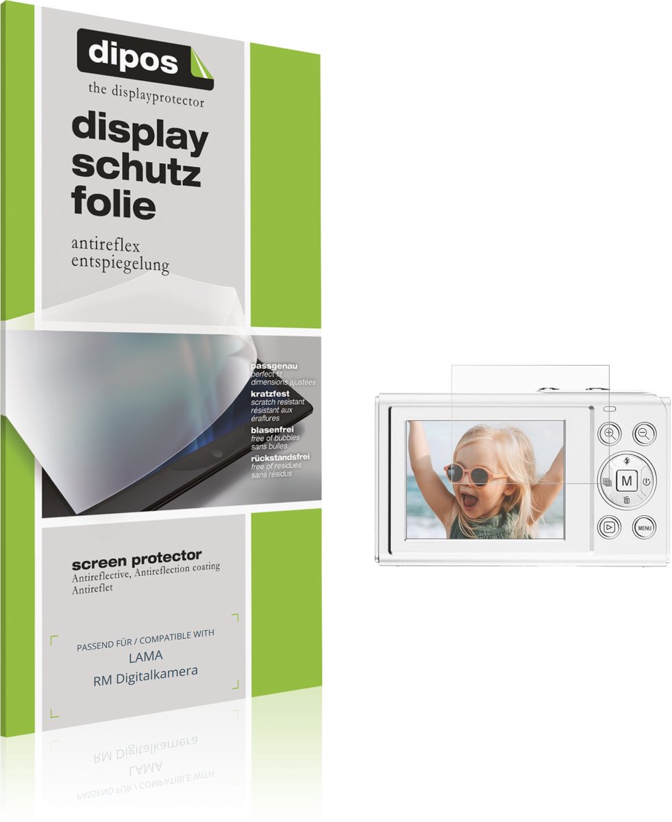 dipos – 4x Matte Beschermfolie geschikt voor LAMA RM Digitalkamera | Krasbestendige & antireflecterende Screenprotector Ultra-Thin