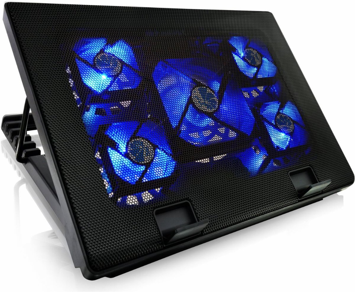 MRKK® Laptop Cooler - Laptop Stand - Laptop Verhoging - Standaard - Cooling Pad - Zwart