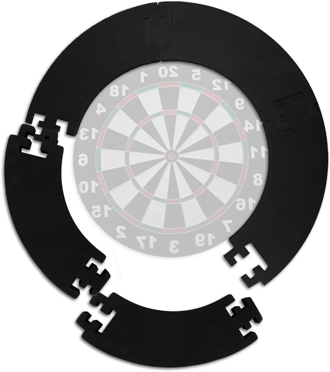 Dartboard Surround voor Wandbescherming: Beschermring voor 45 cm Dartbord, Voorkomt Schade aan Muren en Verhoogt Speelplezier