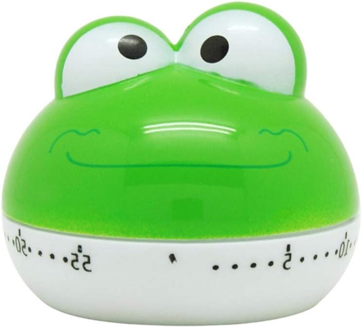 Keuken Timer in de Vorm van een Cartoon Kikker - Perfect voor Bakken, Koken en Roosteren - Groene Plastic Eitimer