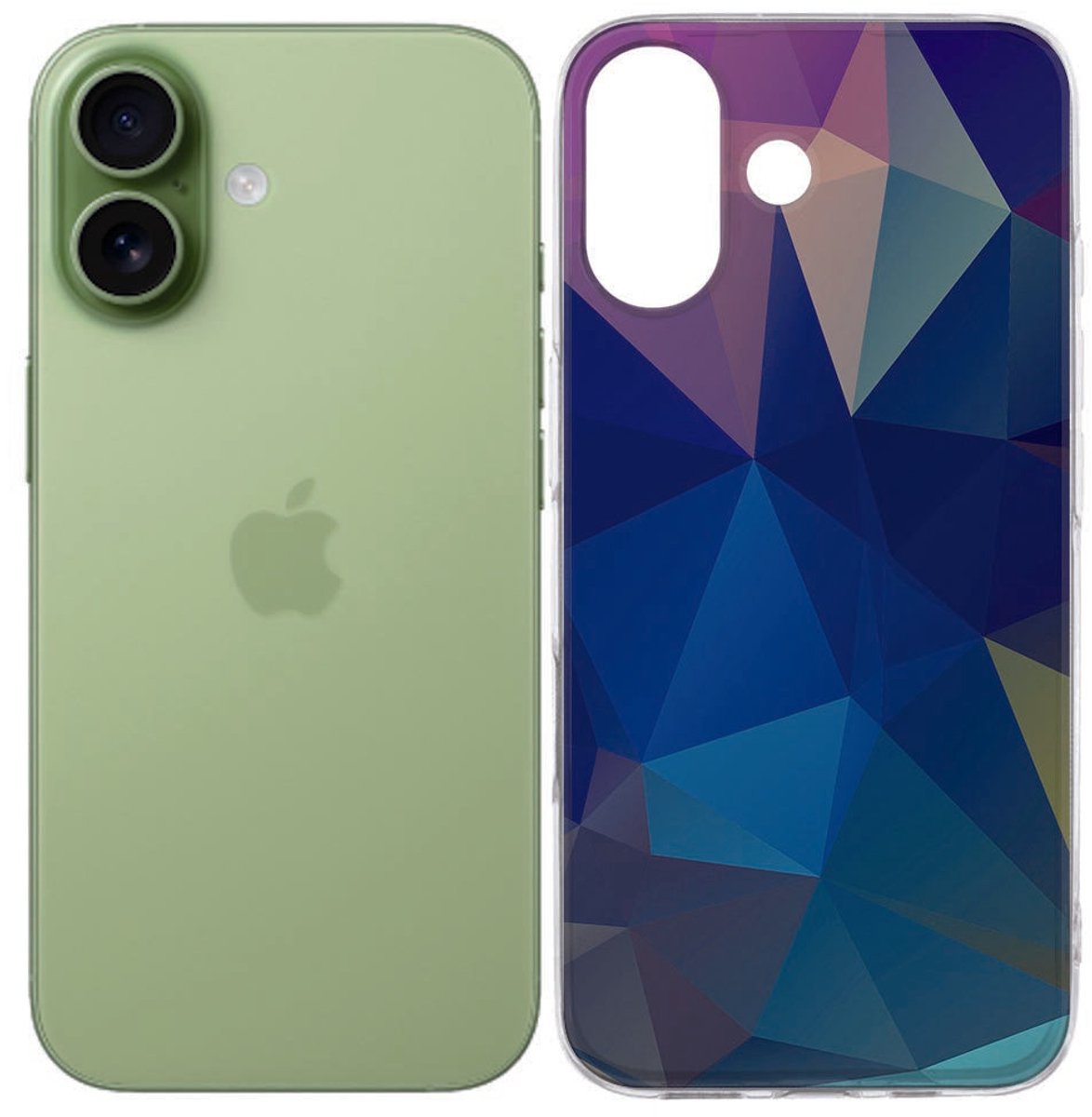 Hoesje Apple iPhone 17 Polygon Dark – TPU