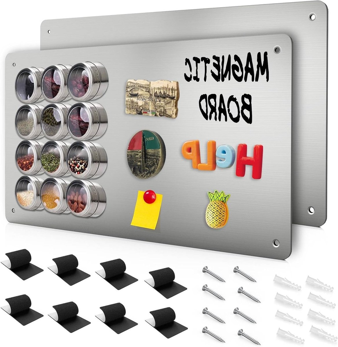 Magnetisch metalen displaybord voor souvenirs en koelkastmagneten, A3 formaat 43.5x29x0.1cm, ideaal voor thuisgebruik en decoratie