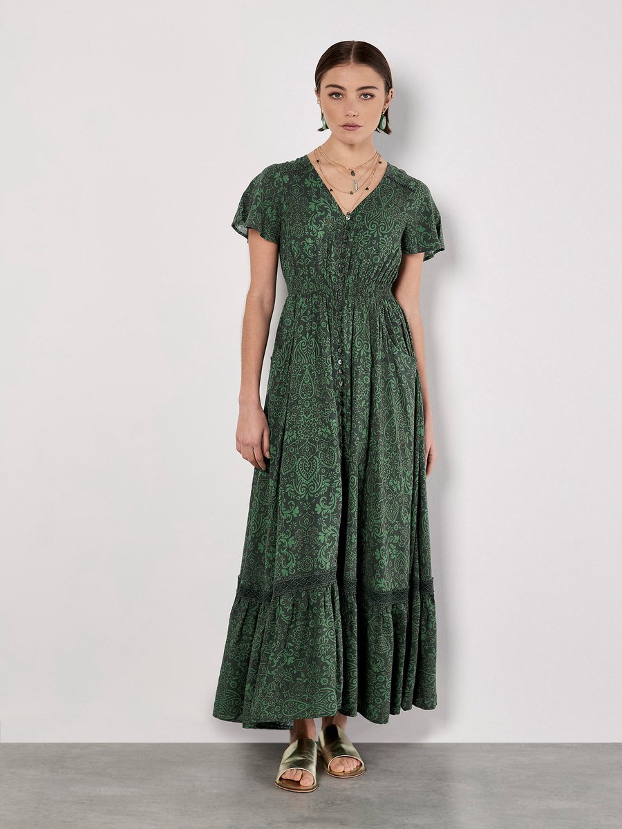 Maxi-jurk met paisleyprint