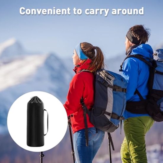 Campingkruk Draagbare Klapkruk met Opbergtas - Voethokker Outdoor - Mini Vouwstoel Lichtgewicht - Zitkruk Inklapbaar voor Wandelen, Tuin, Vissen, BBQ, Strand - Wit, Zithoogte 33 cm — afbeelding 3