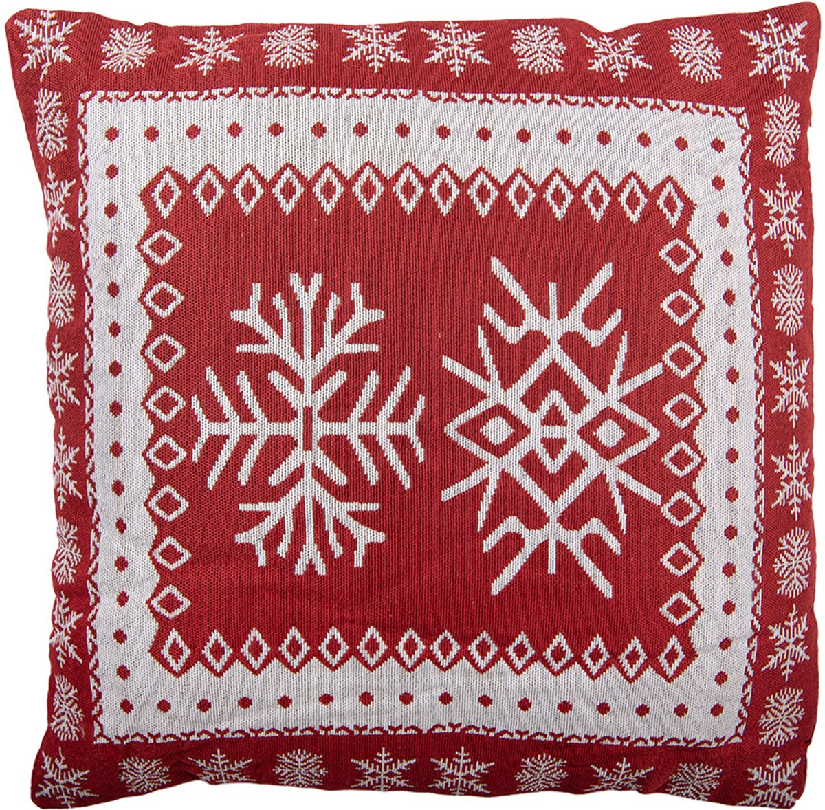 Clayre & Eef Sierkussen 45x45 cm Rood Polyester