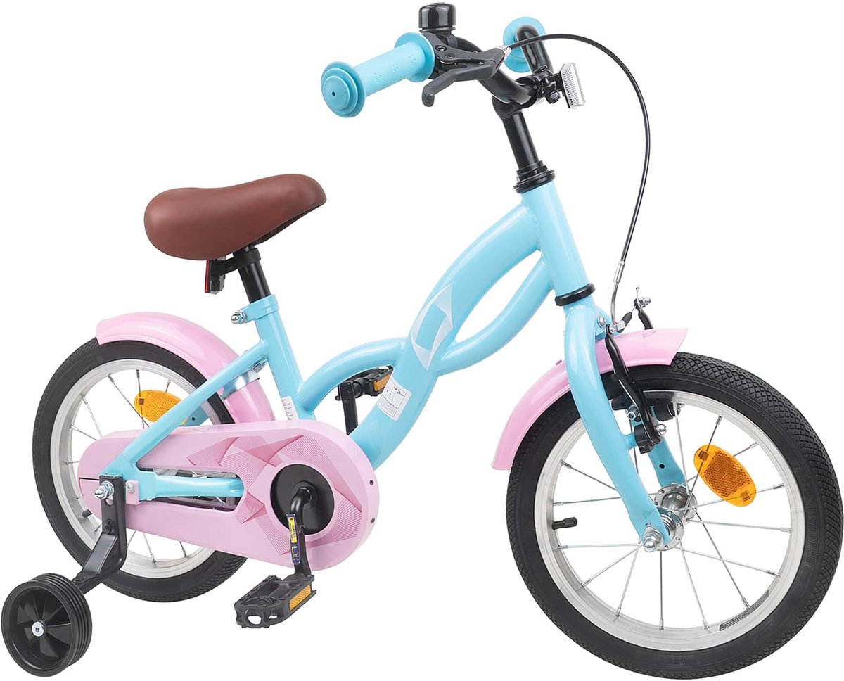 VidaXL Kinderfiets 14 Inch voor 3-5 jaar oud Lichtblauw