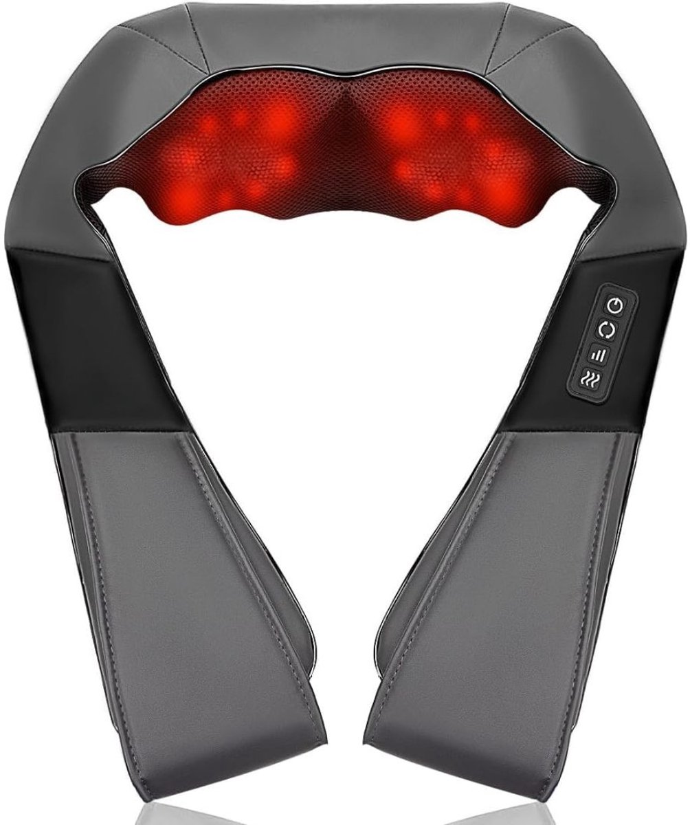 DDStar® Massage pads - Nekmassage - Elektrische massage - Shiatsu Nek- en Rugmassage - Zwart