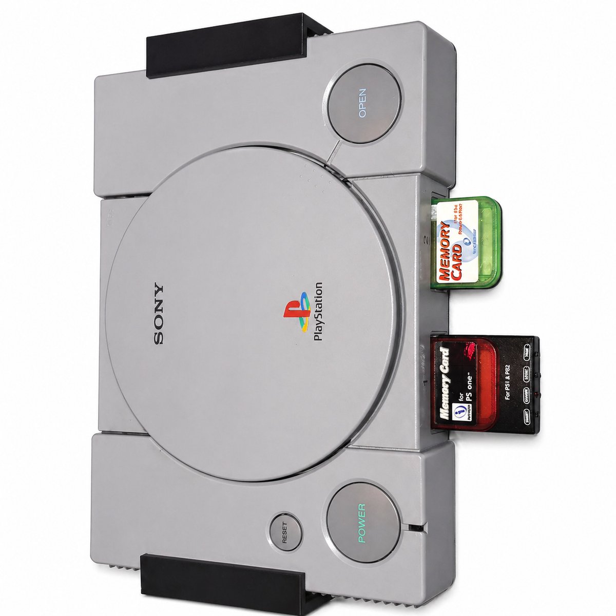 PlayStation 1 Wall Mount - PS1 Wandhouder - Verticale Stand - Ruimtebesparende Console Houder - Retro Gaming Accessoire - Wandmontage Met Schroefgaten - Minimalistisch Design - Geschikt Voor Sony PS1 - Zwart