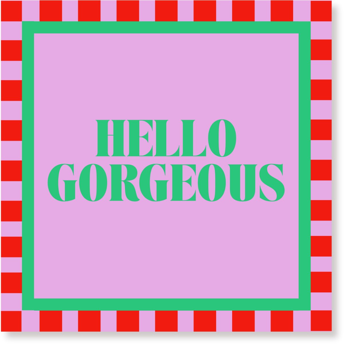 Housevitamin Papieren Servetten 33x33 cm – 3-laags –Hello Gorgeous – Roze/ Rood – FSC-gecertificeerd – 20 stuks – Feestservetten – Party Decoratie – Tafelstyling