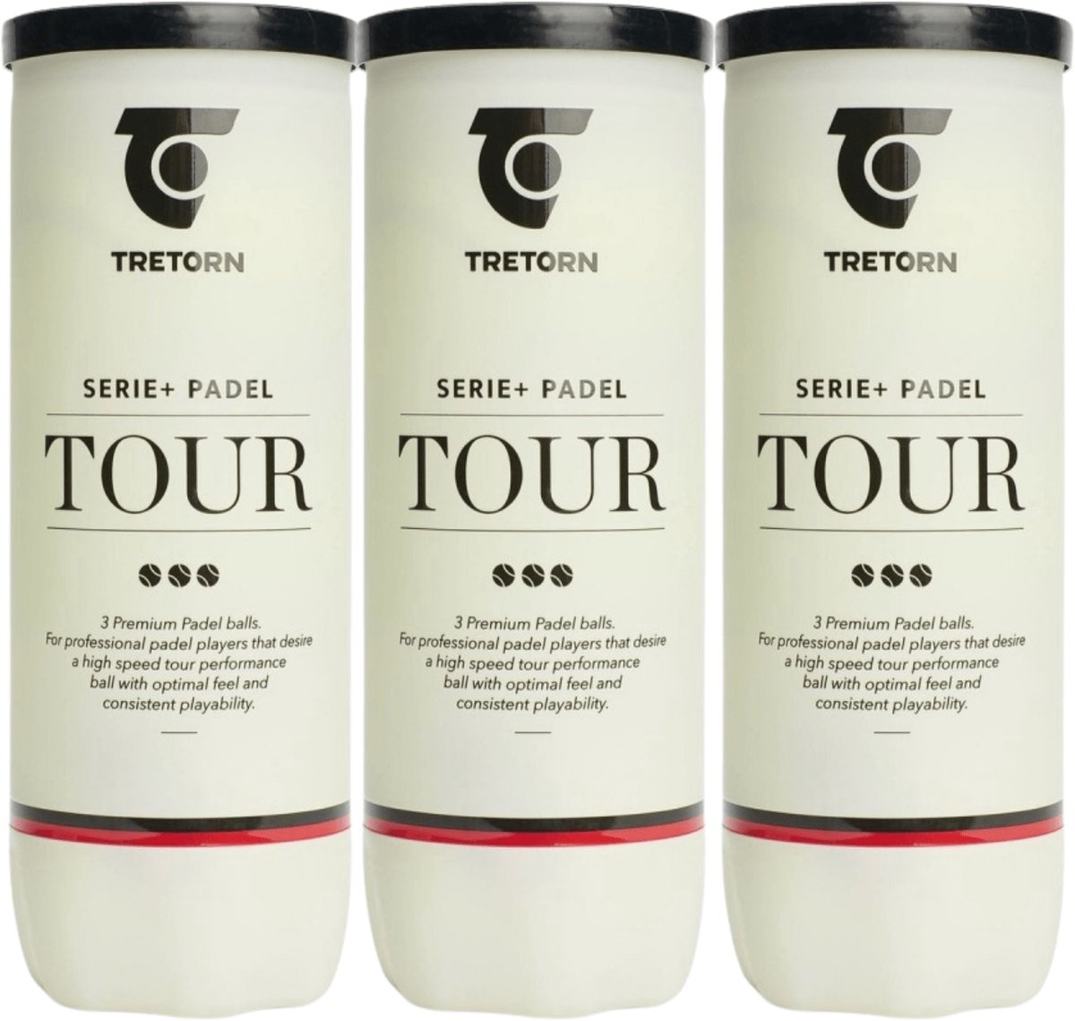 Tretorn Serie Tour Padelballen – 3 Blikken - 9 Ballen
