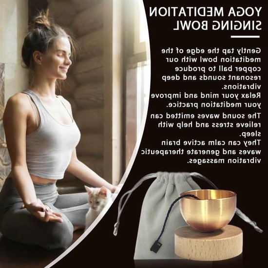Tibetan singing bowl,Nepal,Tibetan singing bowls set,meditation - ShopVlot — afbeelding 3