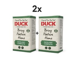 2x Duck Uitmuntend Compleet Hondenvoer 8x1 kg - Volledig met Vers Vlees - Zonder Chemische Toevoegingen
