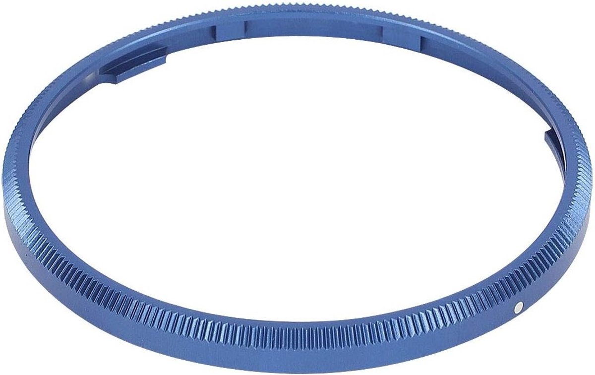 Decoratieve Blauw Metalen Ring Cap voor RICOH GR III Camera - Vervangt GN-1, Geschikt voor Fotografie en Videografie