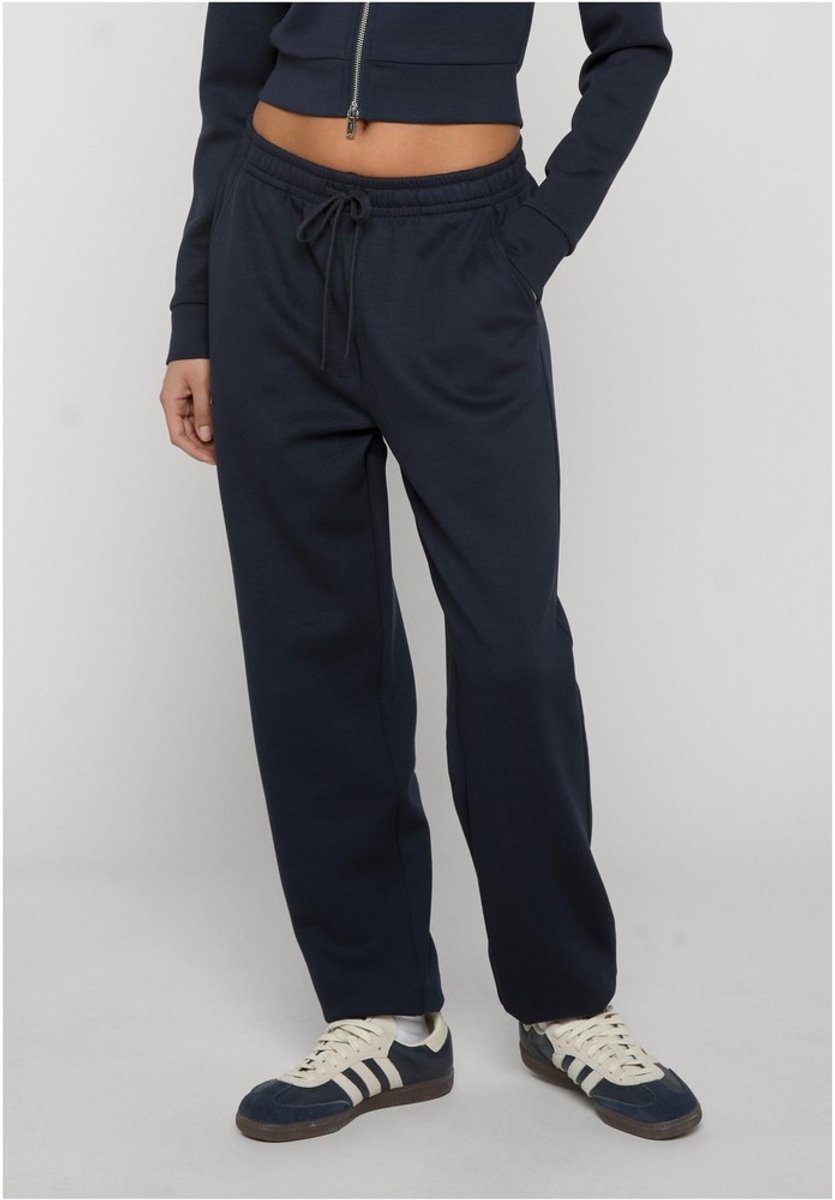 Urban Classics Slim Fit Scuba Dames joggingbroek 4XL Donkerblauw