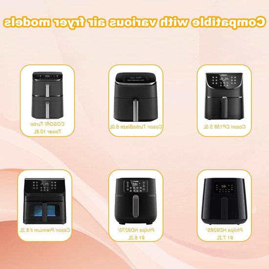 Magnetische spatscherm van roestvrij staal voor het beschermen van je airfryer, 25,3 x 21,3 cm, 190 g, duurzaam en eenvoudig te reinigen — afbeelding 2