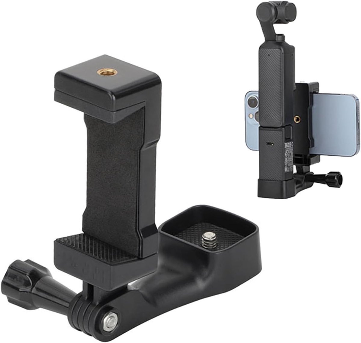 Verstelbare Smartphone Bevestiging voor DJI OSMO Pocket 3, Geschikt voor Camera's met 1/4 Draad en Stabiele Montage