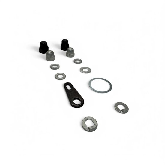 Achterwiel moeren en ringen fatbike set staal roestvrij universeel voor Ouxi, QmWheel, Knaap, Phatfour, Super73