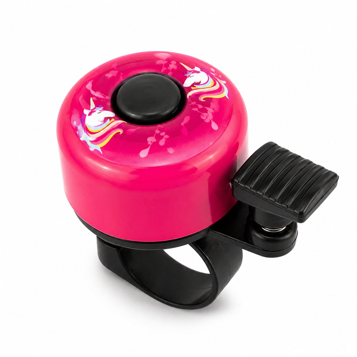 Fardmell Kinderfietsbel met Eenhoorn – Fietsbel voor Meisjes & Kinderen – Universeel 22mm – Luid Geluid – Roze / Paars – Cadeau voor Peuter & Kleuter