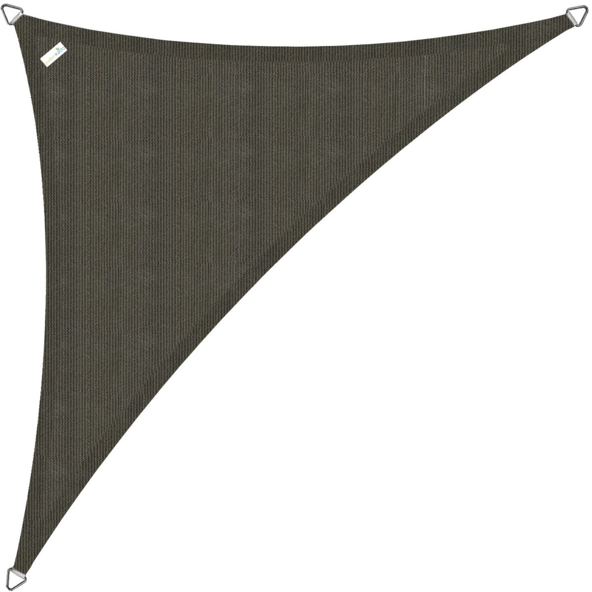 Buitenkado Schaduwdoek driehoek 3x3x4.24 - Taupe zwart