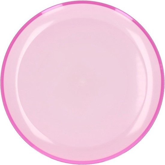 In zicht Laatste tweede 8x Roze bord 23 cm van kunststof - Camping/caravan servies - Picknick borden  - Roze... | bol.com