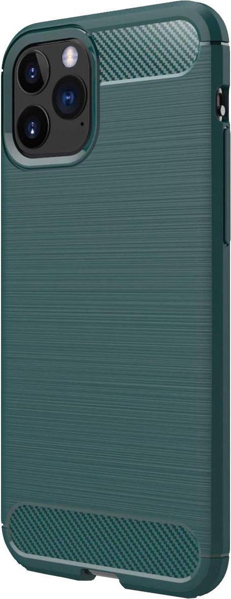 Apple Iphone 11 Pro Max Geborsteld Tpu Hoesje Midnight Green Bol Com