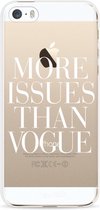 Casetastic Apple iPhone 5 / iPhone 5S / iPhone SE Hoesje - Softcover Hoesje met Design - More issues than Vogue Print