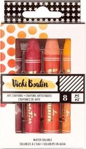 American Crafts Vicki Boutin oil art crayons warm x8