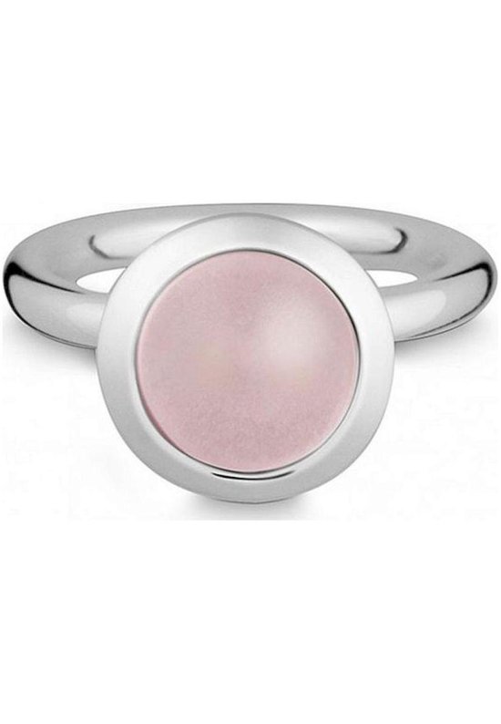 Quinn - zilveren ring met rozenkwarts - 021839630