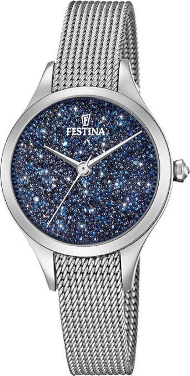 Festina Mademoiselle Swarovski crystals F20336-2 - Horloge - Dames - Zilverkleurig - Ø 31,8 mm