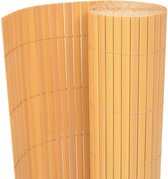 Tuinafscheiding dubbelzijdig 90x500 cm PVC geel