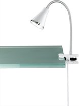 LED Klemlamp - Trion Arora - 3W - Warm Wit 3000K - Glans Wit - Kunststof - BSE