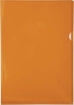 Pak van 100 L mappen - gladde PVC 13/100e - A4, Oranje