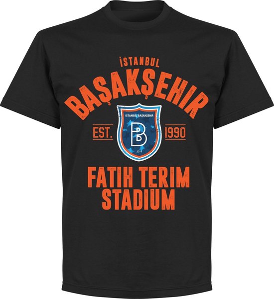 Istanbul Basaksehir Established T-shirt - Zwart - 3XL